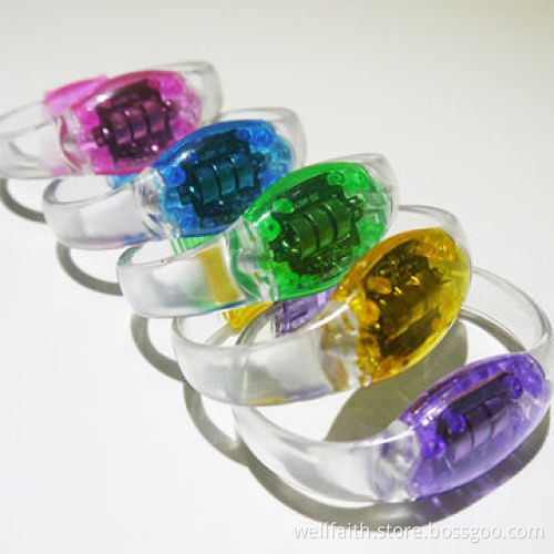 Colorful LED Sound Bracelets, Made of PVC + PS Materials, Sized 80*70*25mmNew